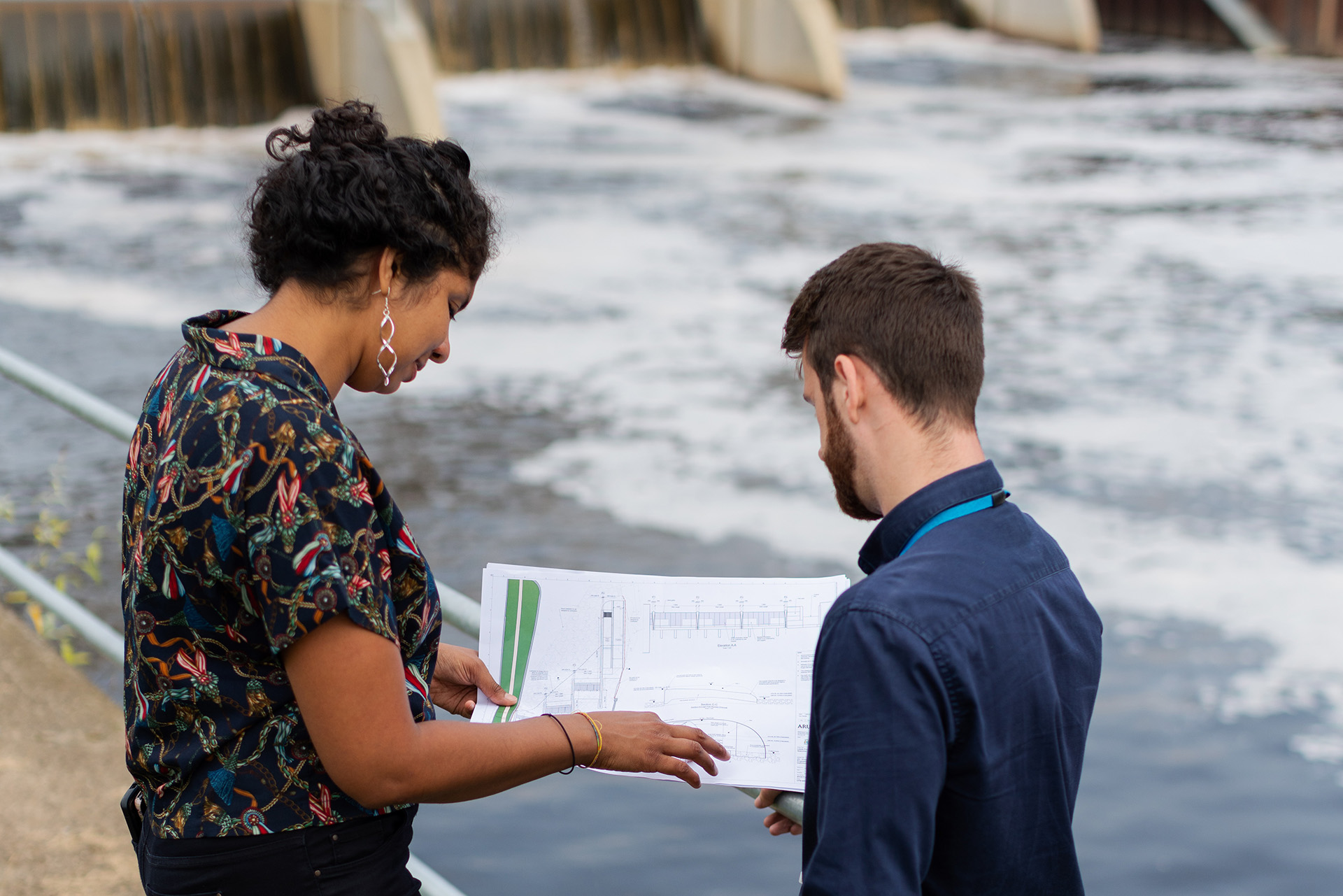 engineers at a hydropower plant-4941171